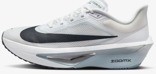 Nike Zoom Fly 6 Men's Road Racing Shoe – White/Black/Smoke Grey
