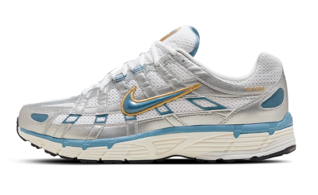 Nike P-6000 – Metallic Silver / Aegean Storm – Men's