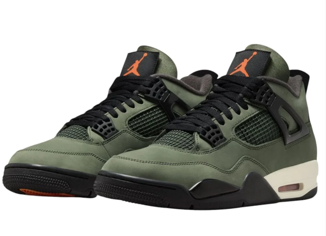 Undefeated x Air Jordan 4 Retro OG SP “Olive”