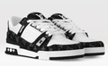 Louis Vuitton LV Trainer Sneaker – Black & White Monogram Denim