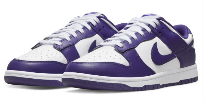 Nike Dunk Low 'Championship Purple' – White / Court Purple (DD1391-104)