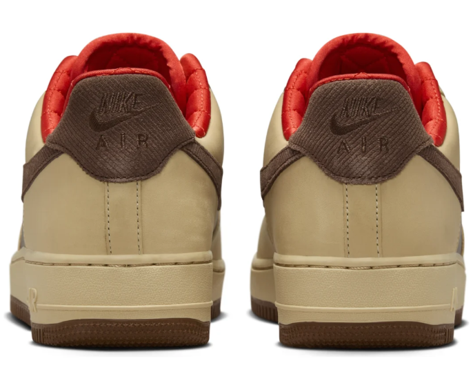 Nike Air Force 1 '07 – Light British / Cacao Wow / Red (HQ3447-222)